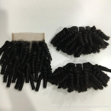 Hair Extension Suppliers China Remy Malaysian Afro Kinky Curl Sew In Human Hair Weave With Closure Afro Kinky Bulk Buy